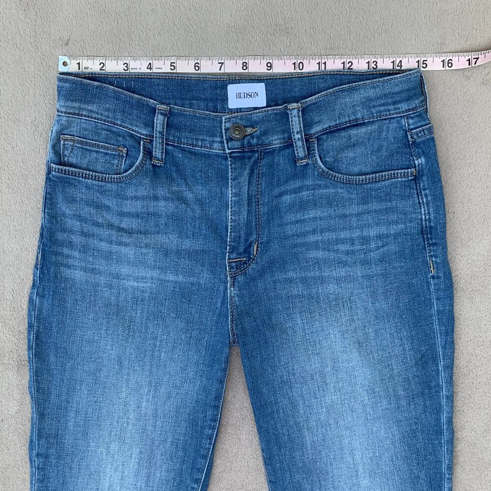 Hudson Natalie Mid Rise Slim Boyfriend Crop Jeans Sz27 - Picture 12 of 16